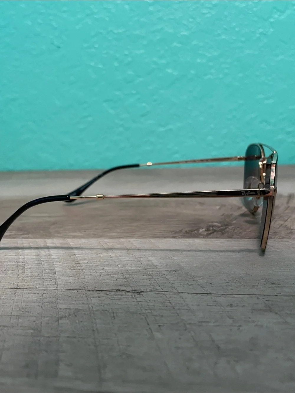 Ray-Ban scratches smoky lenses
